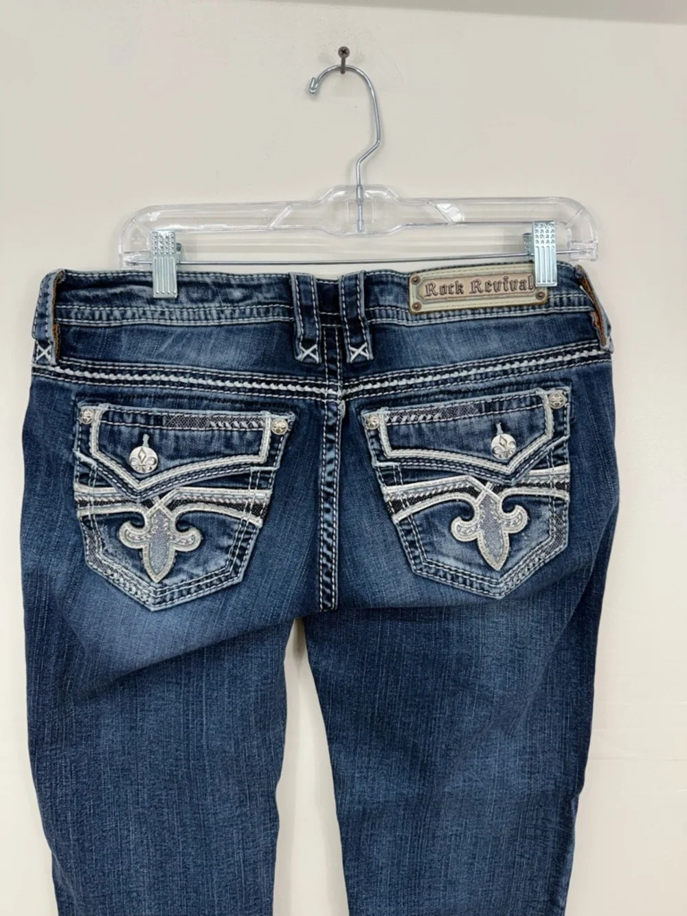 Rock Revival Kailie Straight Leg Dark Wash Jeans I23